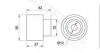 AUTEX 641828 Deflection/Guide Pulley, timing belt